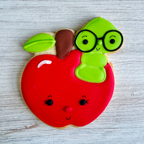 Apple with Worm