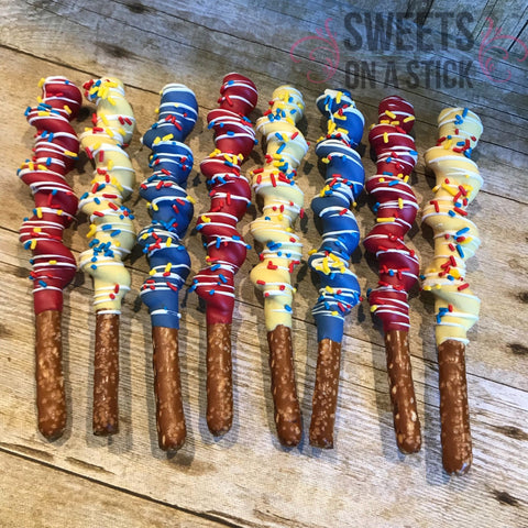 Dipped Pretzels - Made to Order - Sweets on a Stick