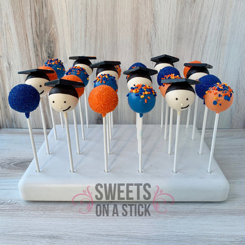 Dozen Graduation Cake Pops - Sweets on a Stick