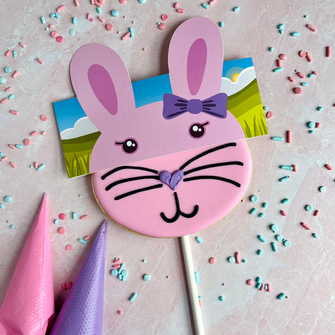 Easter Bunny Mask Cookies