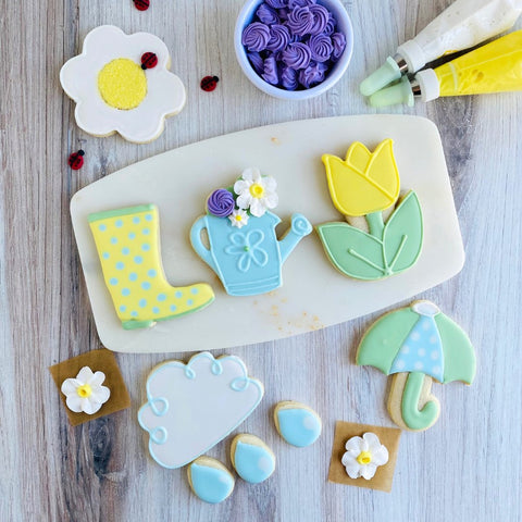 Adult Cookie Decorating Class - April Showers - Sweets on a Stick