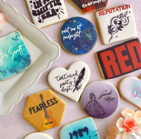 Taylor Swift Inspired Cookies - Made to Order - Sweets on a Stick