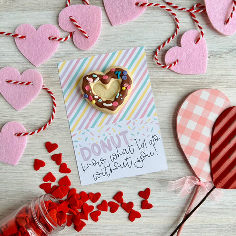 Donut Valentine Card - Sweets on a Stick