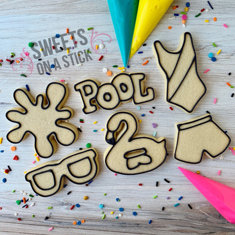 Pool Time Cookie Decorating Kit