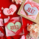 Personalized Conversation Heart Cookies - Sweets on a Stick